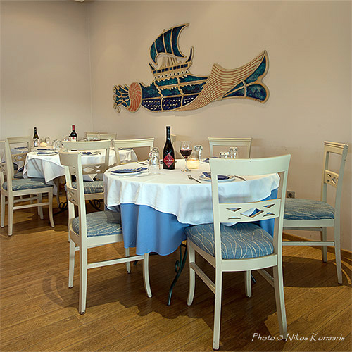 Olympia Mare restaurant,Gouvia marina, Corfu island Greece