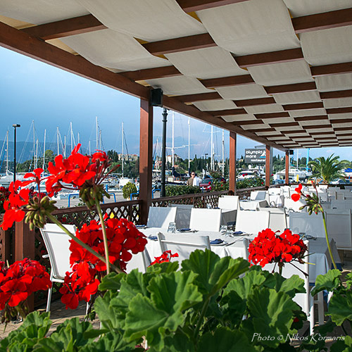 Olympia Mare restaurant,Gouvia marina, Corfu island Greece